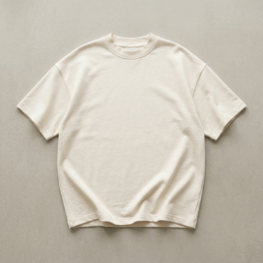 KAIZE Heavy 300gsm — Blanc cassé — vue à plat