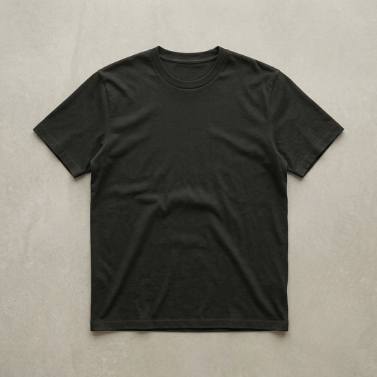 PALMA Classic 180gsm — Noir doux — vue à plat