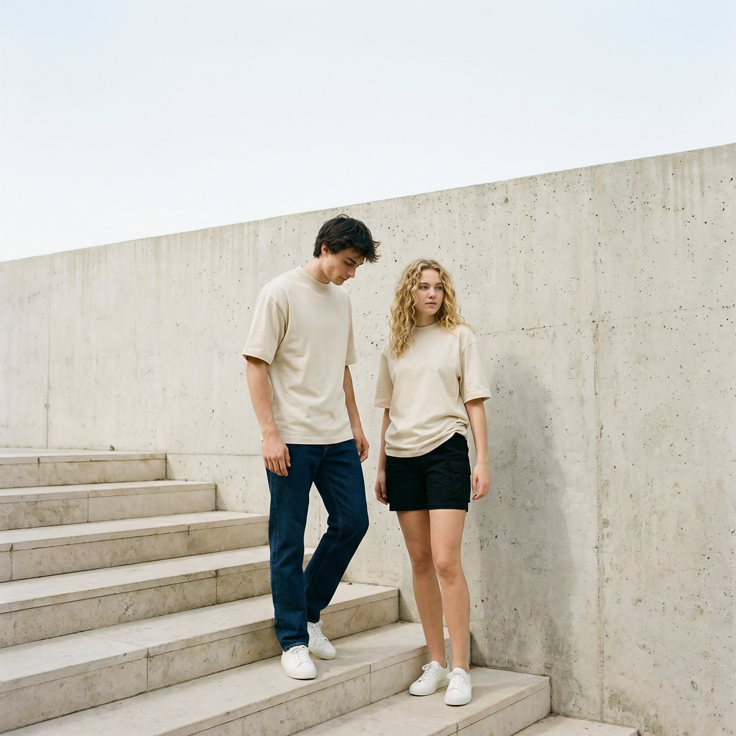 Unifarbenes Oversize T-Shirt 300gsm, KAIZE