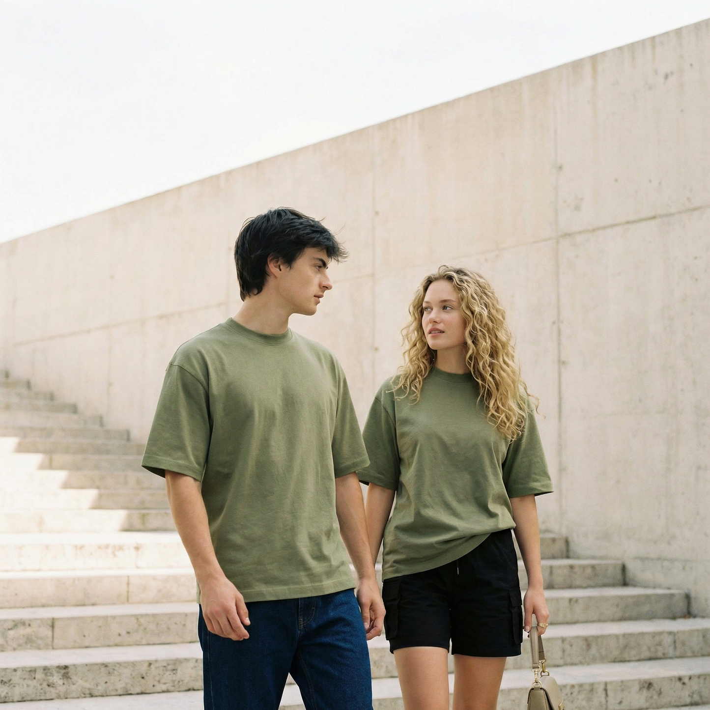 Unifarbenes Oversize T-Shirt 300gsm, KAIZE