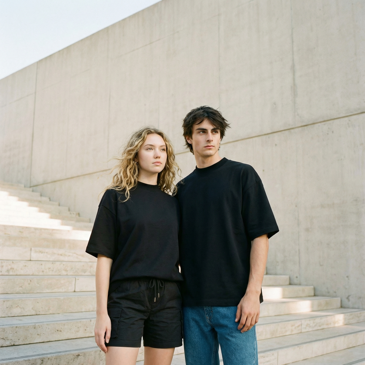 Unifarbenes Oversize T-Shirt 300gsm, KAIZE
