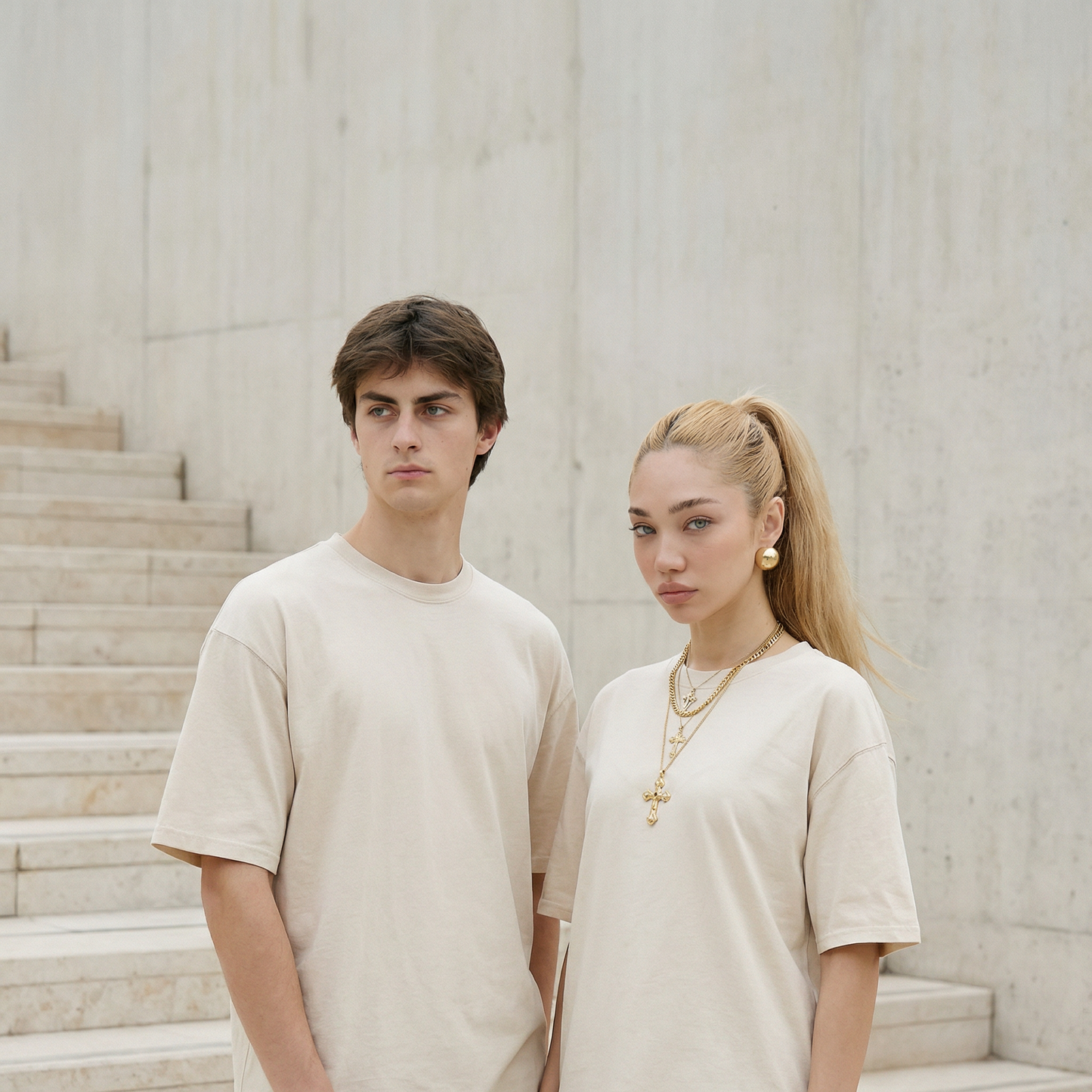 Unifarbenes Oversize T-Shirt 240gsm, RIO
