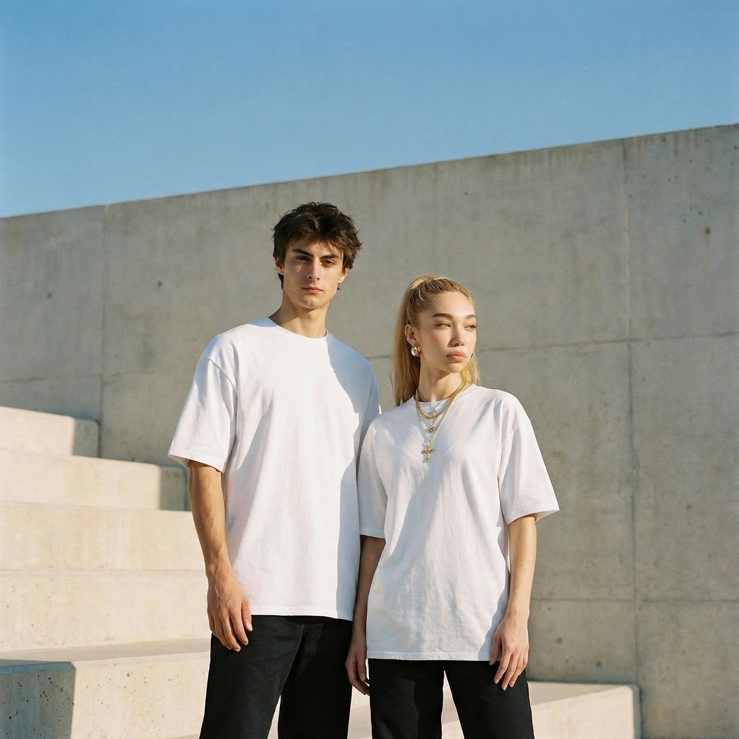 Unifarbenes Oversize T-Shirt 240gsm, RIO