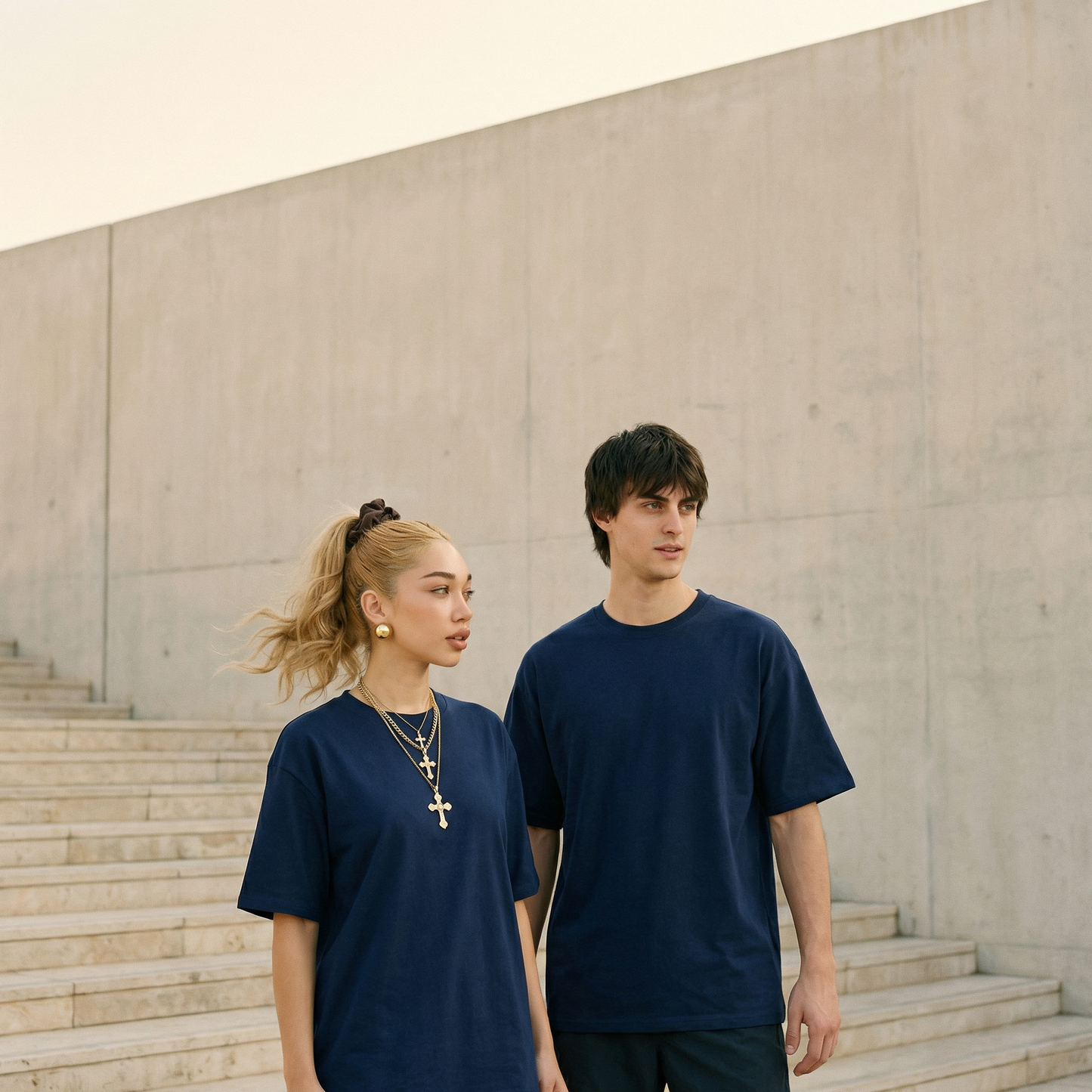 Unifarbenes Oversize T-Shirt 240gsm, RIO