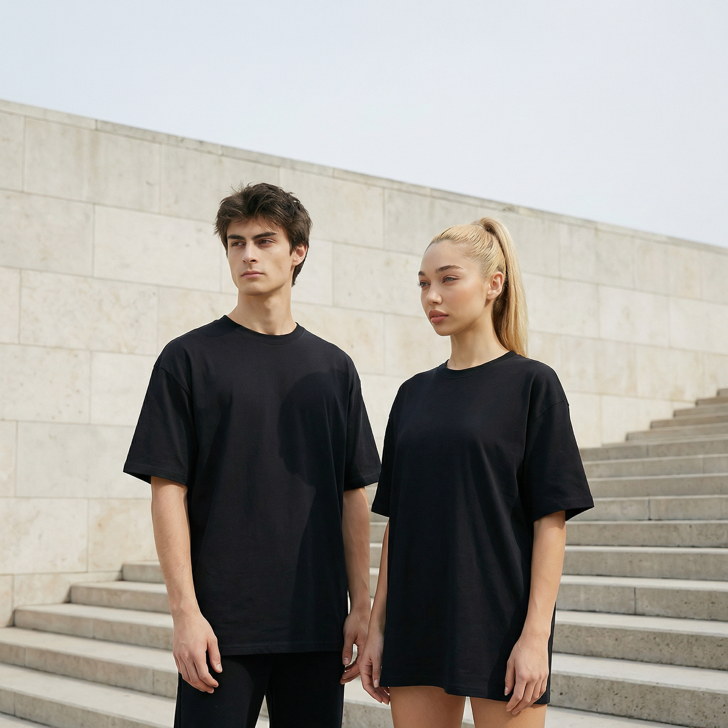 Unifarbenes Oversize T-Shirt 240gsm, RIO