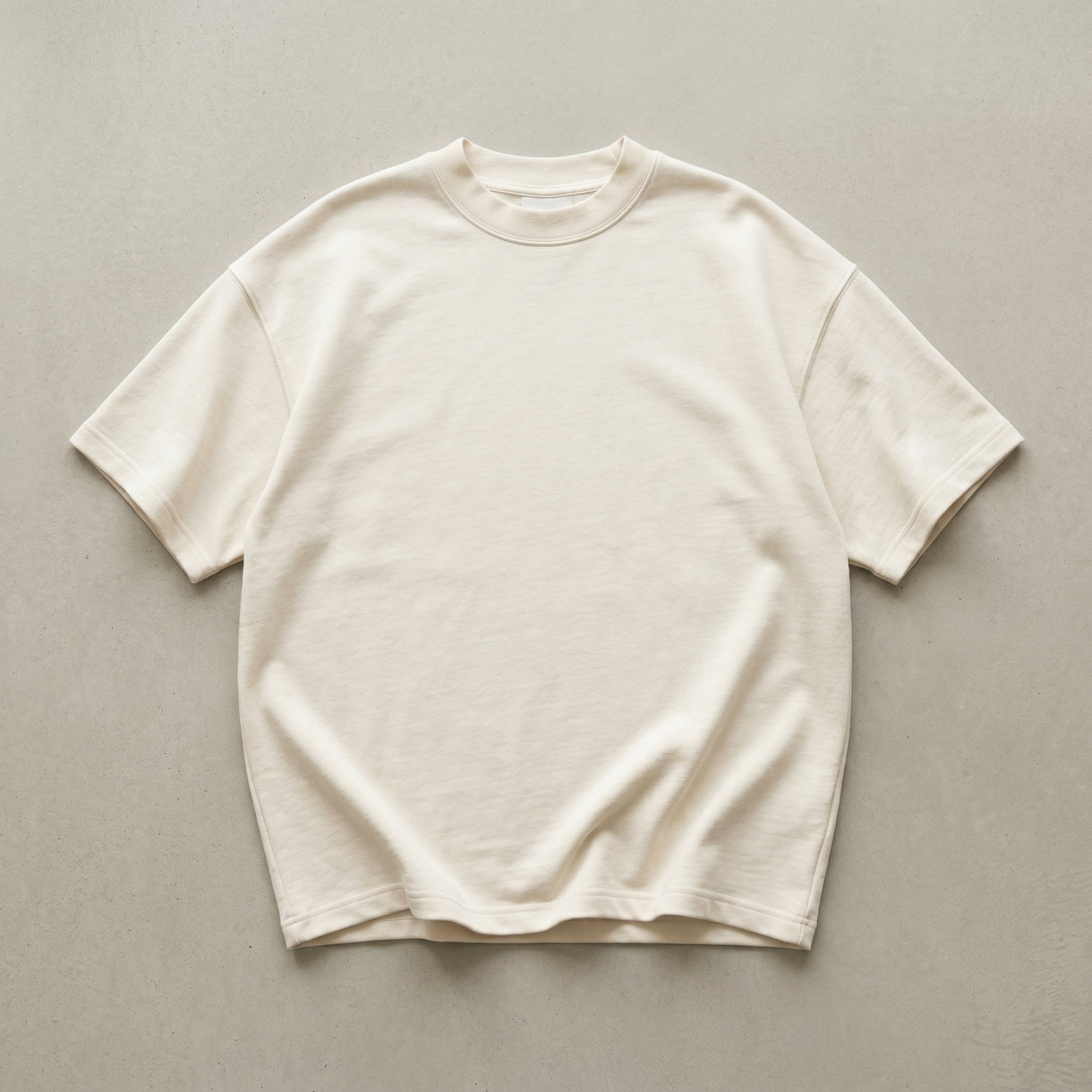 KAIZE Heavy 300gsm — Blanc cassé — vue à plat