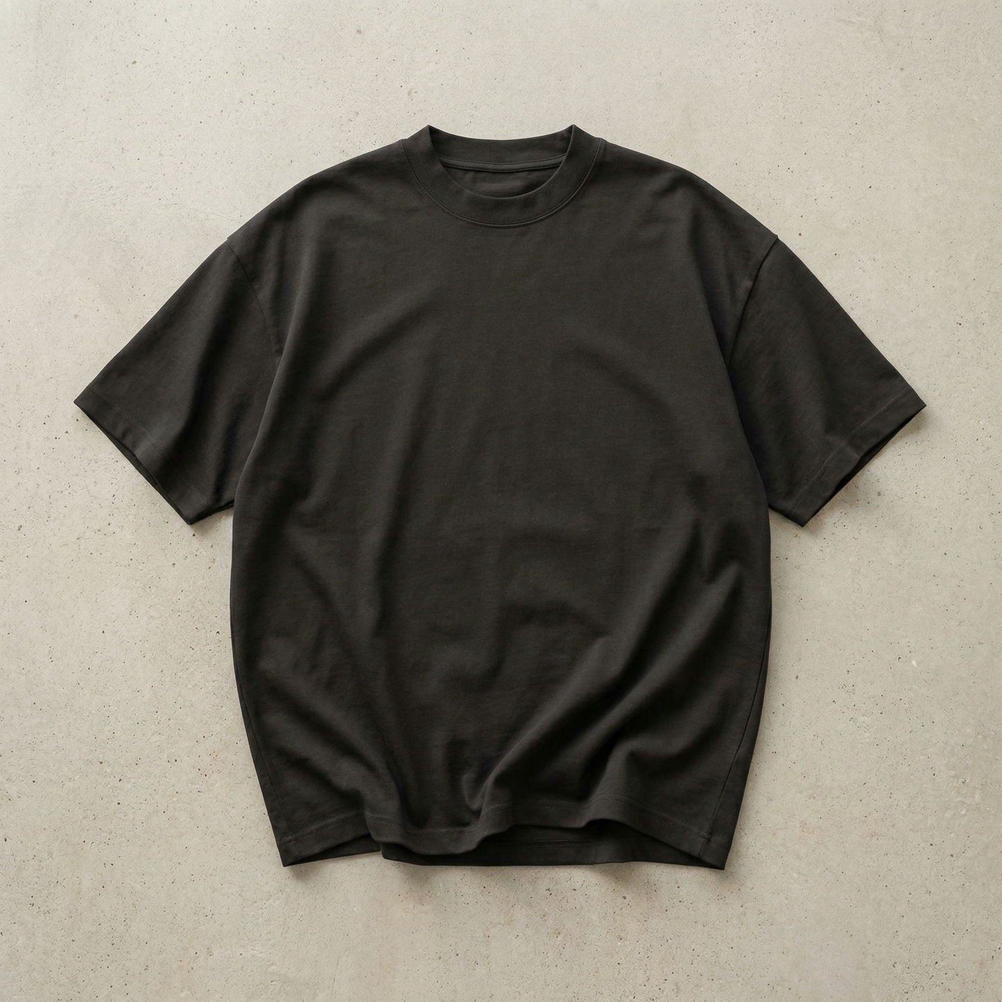 KAIZE Heavy 300gsm — Noir doux — vue à plat
